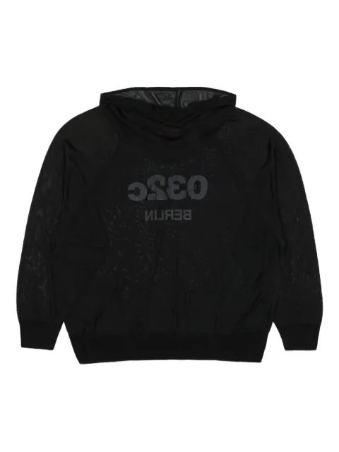 Selfie Translucent hoodie by 032C