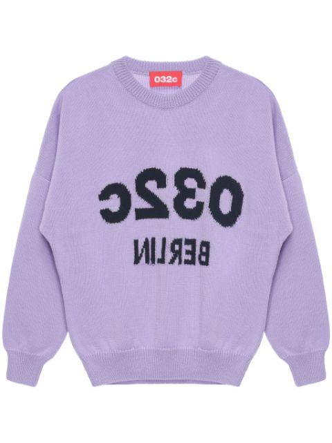 Selfie drop-shoulder jumper by 032C