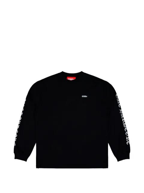 lettering-print long-sleeve sweatshirt by 032C