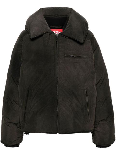 logo-patch feather-down jacket by 032C