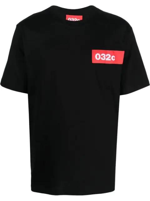 logo-patch short-sleeve T-shirt by 032C
