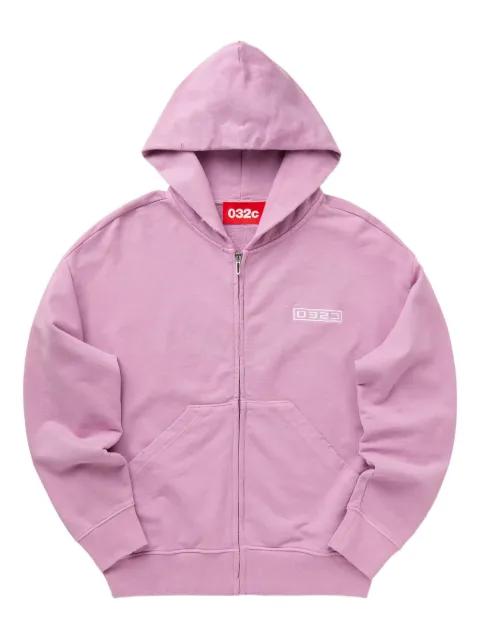 zip-front hoodie by 032C