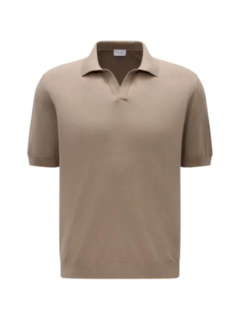 Johnny crepe knit polo shirt by 04651 / A TRIP IN A BAG