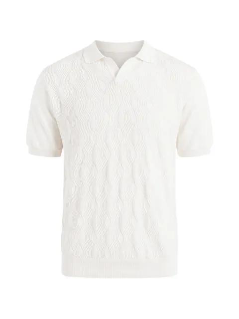 wave-pattern T-shirt by 04651 / A TRIP IN A BAG