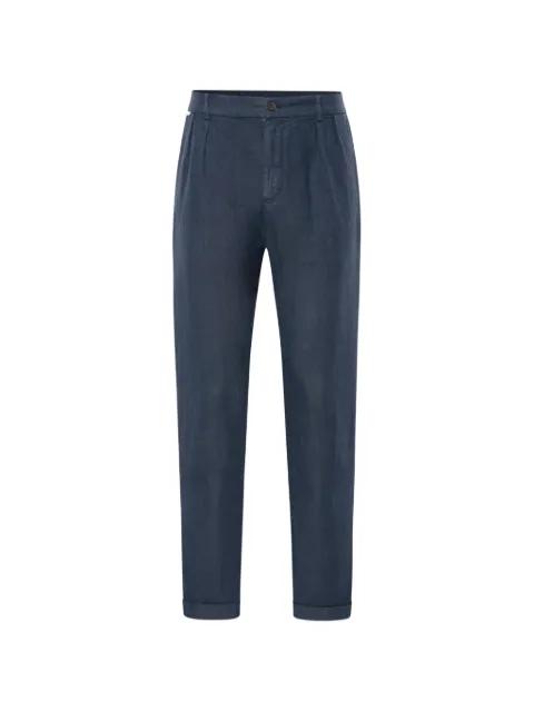 pleated linen trousers by 04651 HANDELSGESELLSCHAFT MBH&CO. KG
