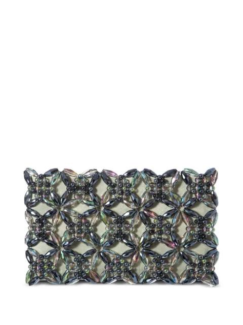 Rhea bead-embellished clutch bag by 0711