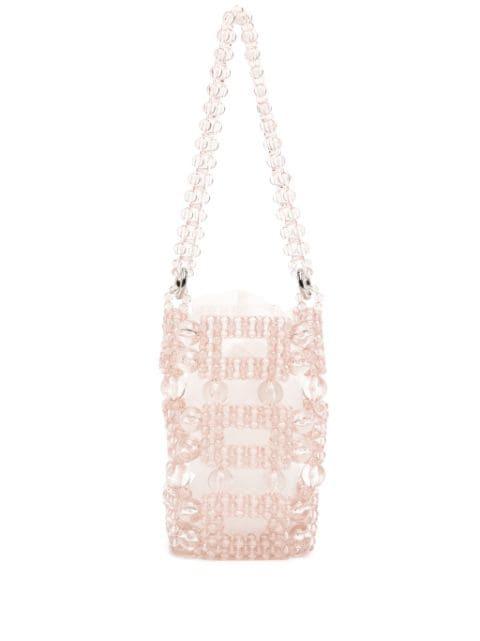 bead-embellished tote bag by 0711