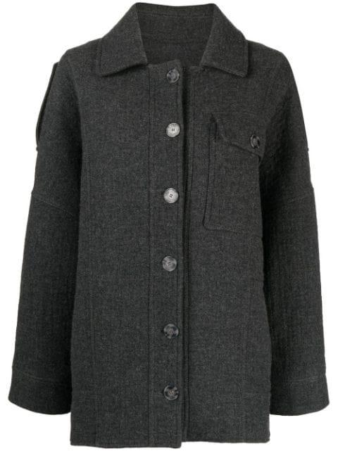 oversized wool-blend shirt jacket by 0711