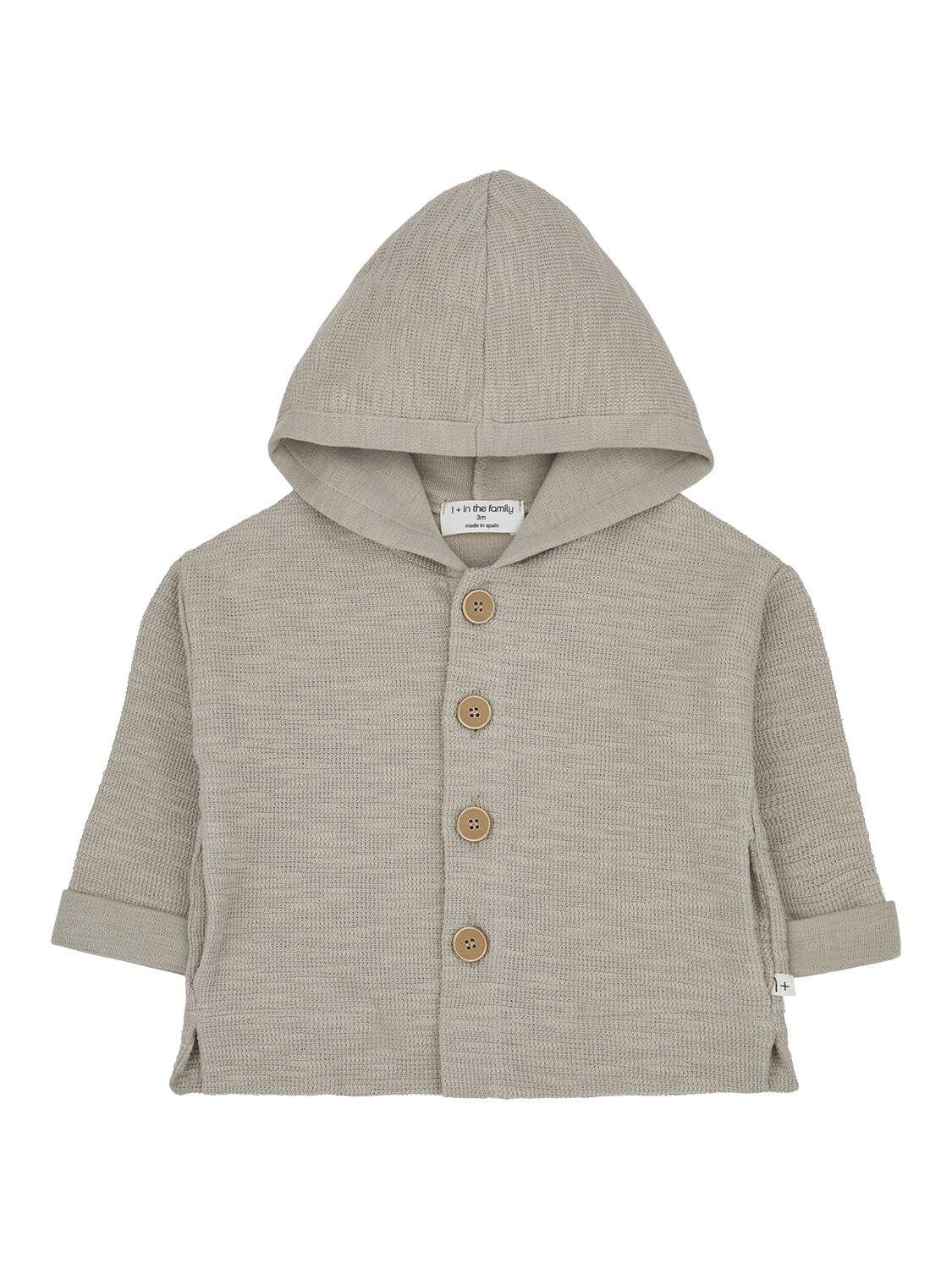 Cotton Blend Hooded Jacket by 1 + IN THE FAMILY