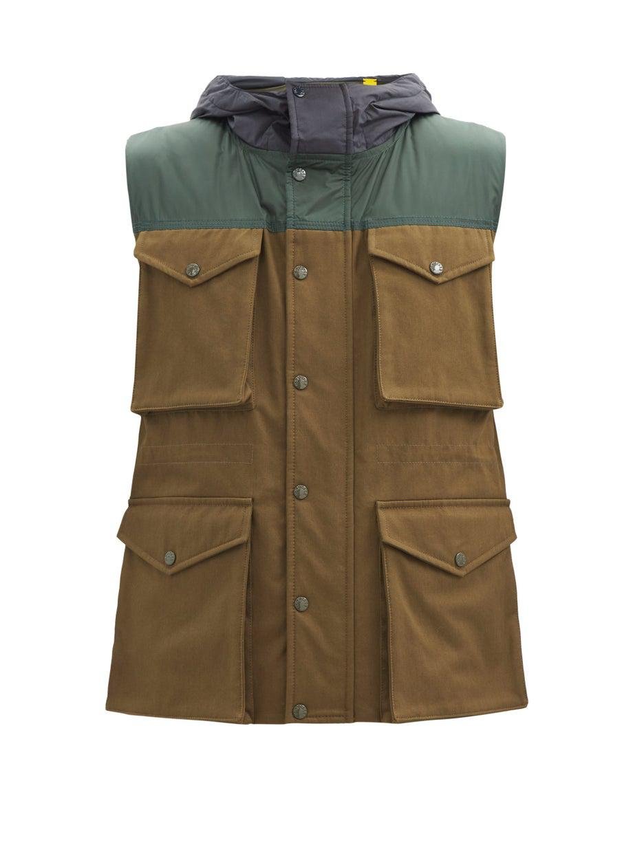 Dunrobin multi-pocket cotton-canvas down gilet by 1 MONCLER JW ANDERSON