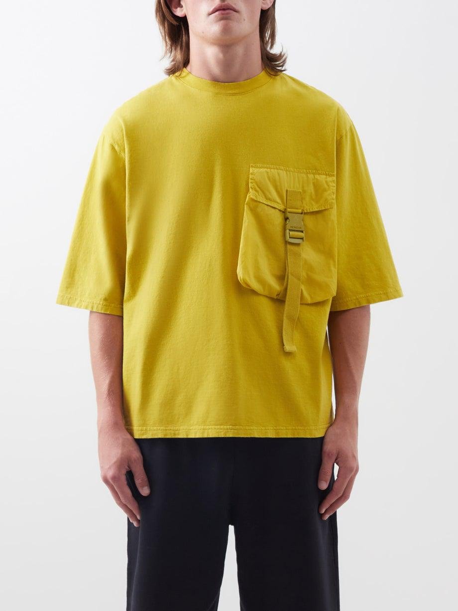 Nylon-pocket cotton-jersey T-shirt by 1 MONCLER JW ANDERSON