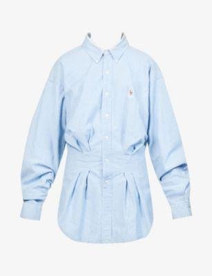 Upcycled brand-embroidered shirt by 1/OFF PARIS