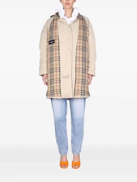 check pattern coat by 1/OFF PARIS