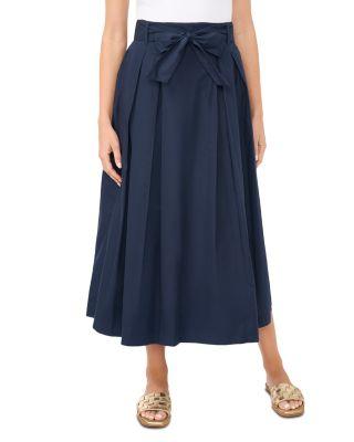 Box Pleated Midi Skirt by 1.STATE