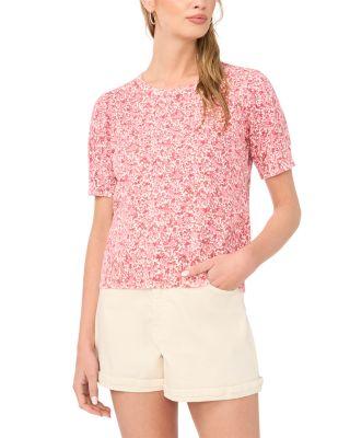 Floral Print Crewneck Top by 1.STATE