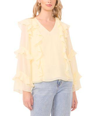 Long Sleeve Ruffle Top by 1.STATE