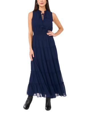 Sleeveless Tie Neck Maxi Dress by 1.STATE
