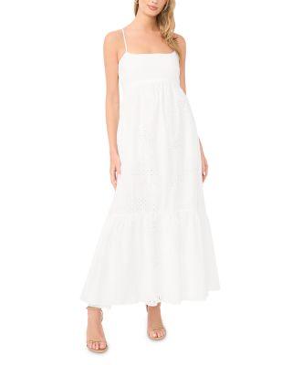 Square Neck Eyelet Maxi Dress by 1.STATE