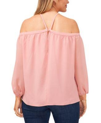 Trendy Plus Size Cold-Shoulder Blouse by 1.STATE