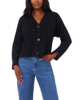 V Neck Split Cuff Cardigan by 1.STATE