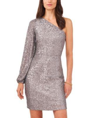 Women's Sequin One Sleeve Mini Dress by 1.STATE
