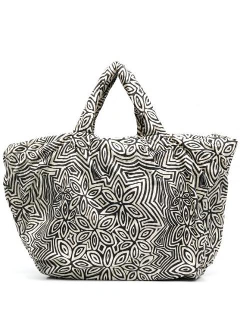 Pouffy floral-print tote bag by 10 CORSO COMO