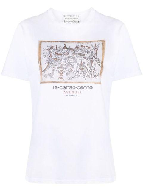 Seoul shop print T-shirt by 10 CORSO COMO
