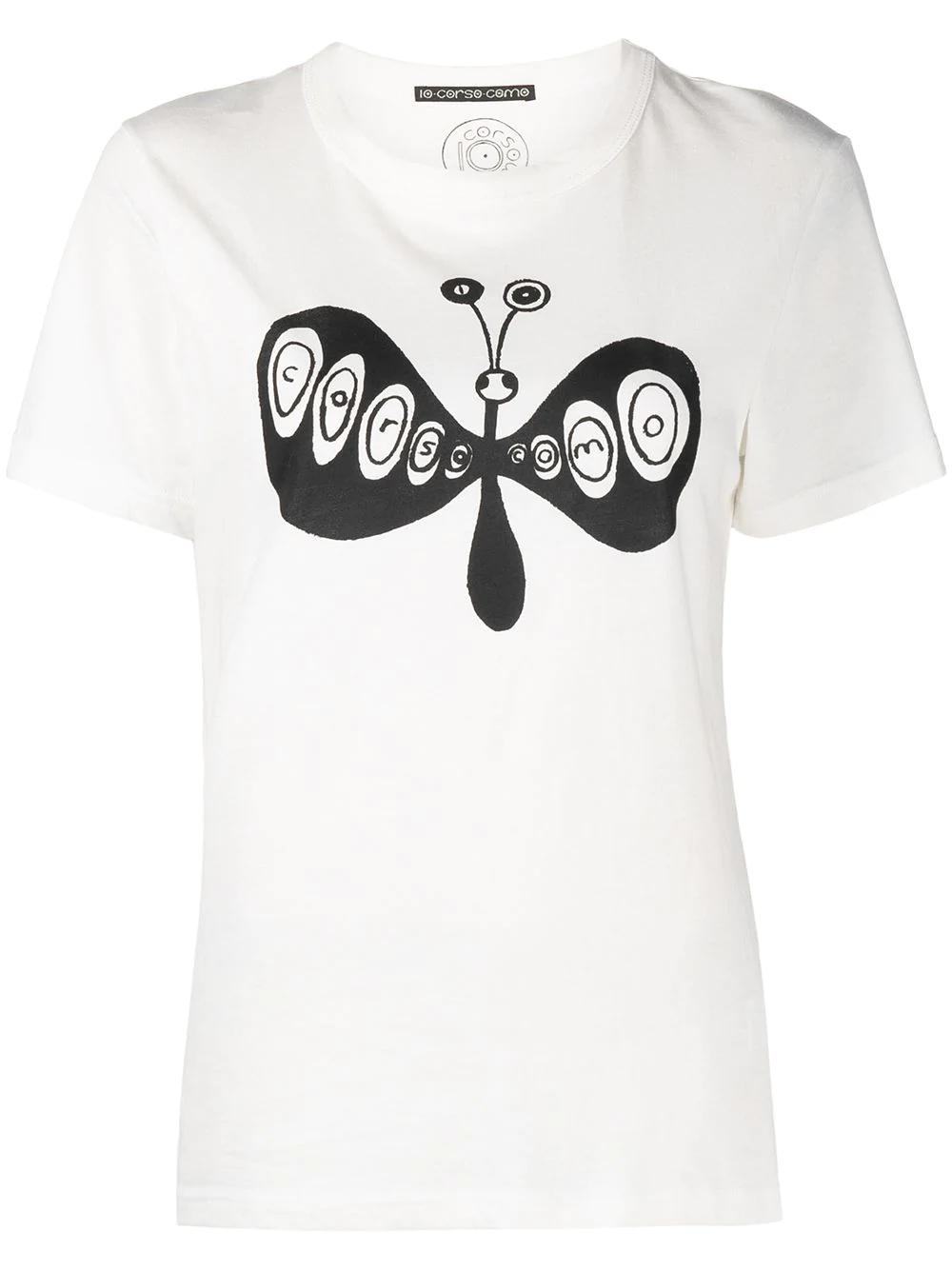 butterfly-print short-sleeved t-shirt by 10 CORSO COMO