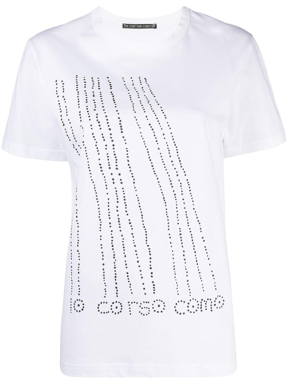 logo-print cotton T-shirt by 10 CORSO COMO