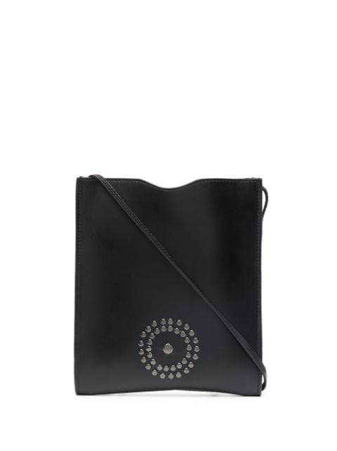 logo-studded leather shoulder bag by 10 CORSO COMO