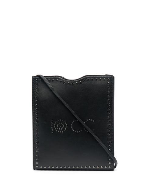 logo-studded leather shoulder bag by 10 CORSO COMO