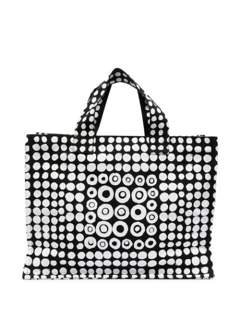 motif print zip tote bag by 10 CORSO COMO