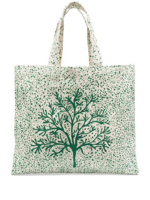 tree-print tote bag by 10 CORSO COMO