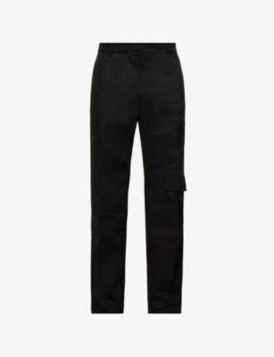 Asymmetric-pocket straight regular-fit twill trousers by 1017 ALYX 9SM