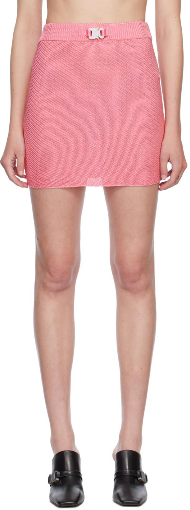 Pink Buckle Miniskirt by 1017 ALYX 9SM