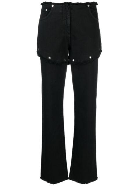 Snap Off frayed straight-leg jeans by 1017 ALYX 9SM