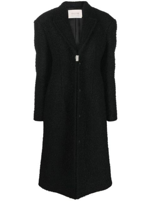 bouclé-effect hardware-detail coat by 1017 ALYX 9SM