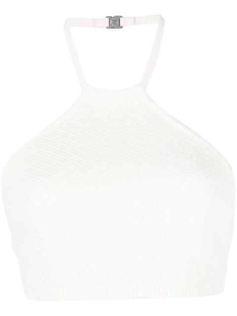 cropped halterneck knit top by 1017 ALYX 9SM