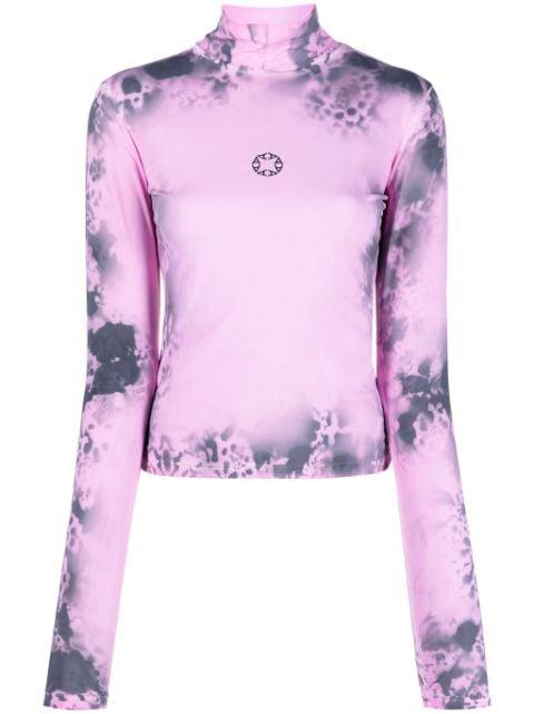 graphic-print high-neck T-shirt by 1017 ALYX 9SM