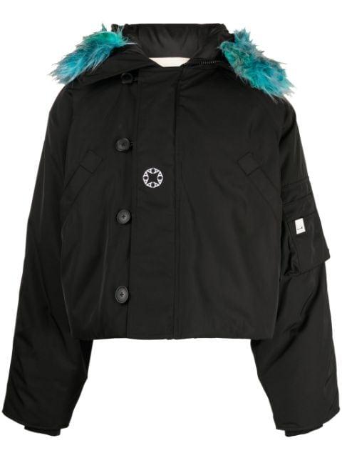 graphic-print padded hoodied jacket by 1017 ALYX 9SM