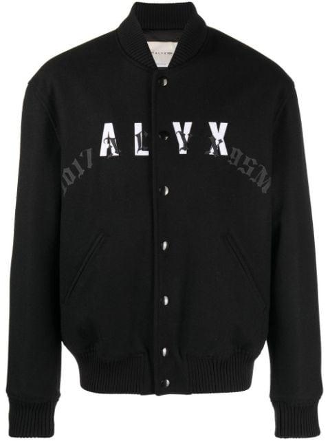 leather-logo bomber jacket by 1017 ALYX 9SM