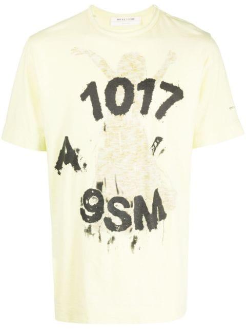 logo-print cotton T-shirt by 1017 ALYX 9SM