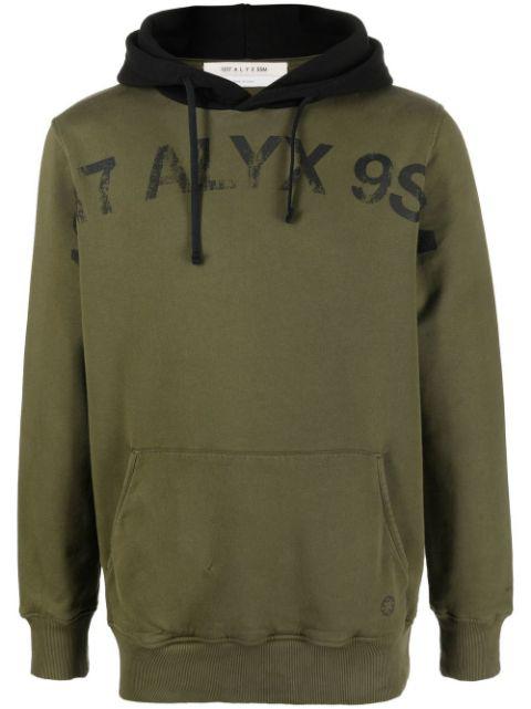 logo-print cotton hoodie by 1017 ALYX 9SM