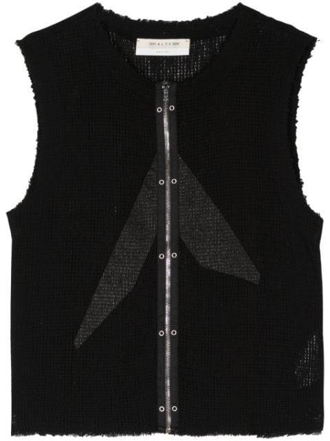 logo-print mesh vest by 1017 ALYX 9SM
