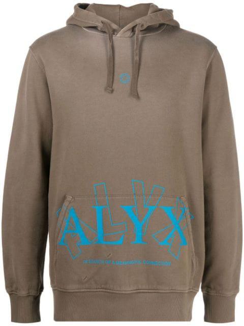 logo-print pullover hoodie by 1017 ALYX 9SM