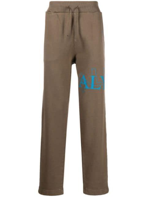 logo-print straight-leg track pants by 1017 ALYX 9SM