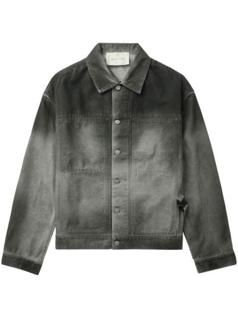 overdyed canvas shirt jacket by 1017 ALYX 9SM