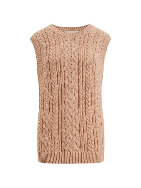 Harvest cable-knit vest by 12 STOREEZ