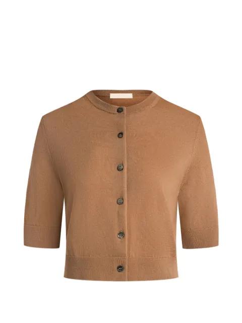 Jasmin short-sleeve cropped cardigan by 12 STOREEZ