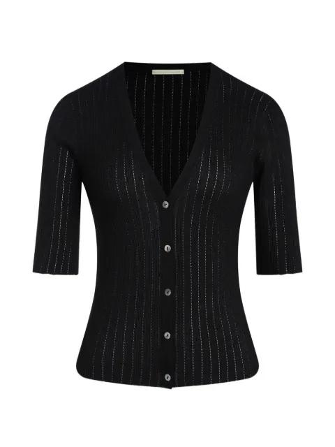 Lattice short-sleeve cardigan by 12 STOREEZ